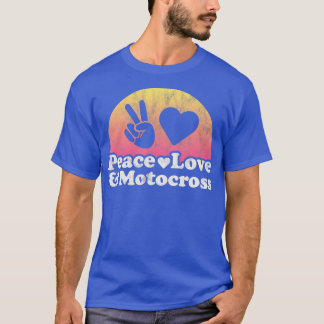 Peace Love en Motocross T-shirt