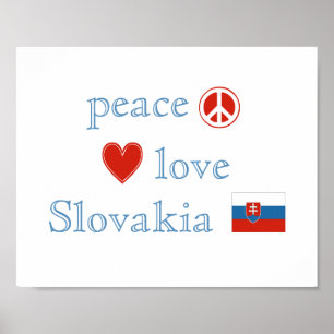 Peace Love en Slowakije Poster