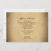 Peace, Love en Vampires Halloween Party Kaart (Achterkant)