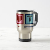 Peace Love Endocrinology Reisbeker (Voorkant rechts)