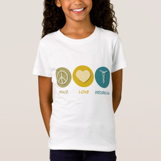 Peace Love Endocrinology T-shirt (Voorkant)