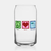 Peace Love Endoscopy Blikvorm Glas (Voorkant)