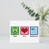Peace Love Endoscopy Briefkaart (Staand voorkant)