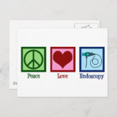 Peace Love Endoscopy Briefkaart (Voorkant / Achterkant)