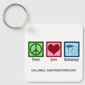 Peace Love Endoscopy Custom Clinic Sleutelhanger (Voorkant)