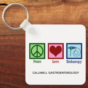 Peace Love Endoscopy Custom Clinic Sleutelhanger