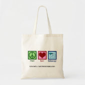 Peace Love Endoscopy Custom Clinic Tote Bag (Voorkant)