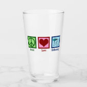 Peace Love Endoscopy Glas (Voorkant)