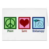 Peace Love Endoscopy-kaart (Voorkant Horizontaal)