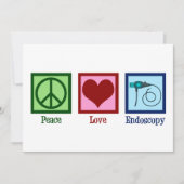 Peace Love Endoscopy-kaart (Voorkant)