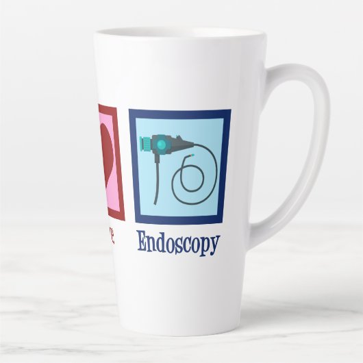 Peace Love Endoscopy Latte Mok (Rechts)