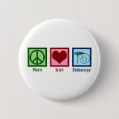 Peace Love Endoscopy Ronde Button 5,7 Cm (Voorkant)
