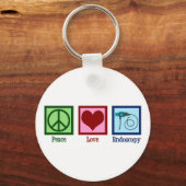 Peace Love Endoscopy Sleutelhanger (Voorkant)