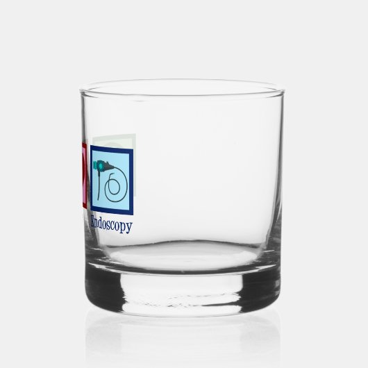 Peace Love Endoscopy Whisky Glas (Links)
