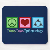 Peace Love Epidemiology Muismat (Voorkant)