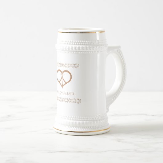 Peace Love & Faith Mok (Voorkant rechts)