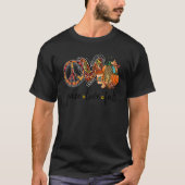 Peace Love Fall Pumpkin Happy Fall Vibes T-shirt (Voorkant)