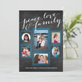 Peace, Love & Family Chalk Blauwgroen (Staand voorkant)