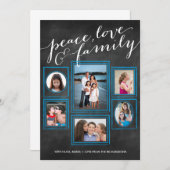 Peace, Love & Family Chalk Blauwgroen (Voorkant / Achterkant)