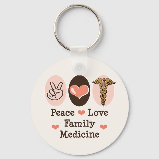 Peace Love Family Medicinal Sleutelhanger (Voorkant)