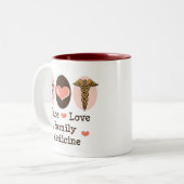 Peace Love Family Medicine Mok (Voorkant links)