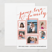 Peace, Love & Family Red (Voorkant / Achterkant)