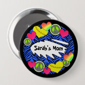 Peace Love Fastpitch Flair-Buttonnen Ronde Button 4,0 Cm (Voorkant /achterkant)