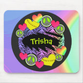 Peace Love Fastpitch Mousepad Muismat (Voorkant)