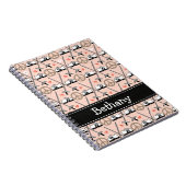 Peace Love Fence Fencing Spiral notebook Journal Notitieboek (Rechterzijde)