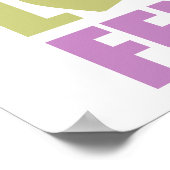 Peace Love Fence Poster (Hoek)