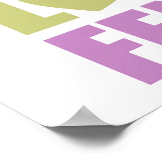 Peace Love Fence Poster (Hoek)