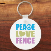 Peace Love Fence Sleutelhanger (Voorkant)