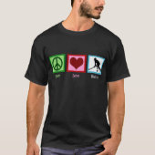 Peace Love Field Hockey T-Shirt (Voorkant)
