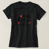 Peace Love Field Trips Funny School Field Trip T-shirt (Design voorkant)