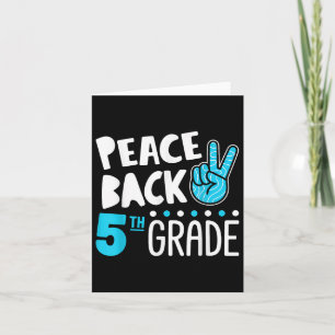 Peace Love Fifth Grade Squad Terug naar school Kaart