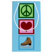 Peace Love Figuur Skateeg Schaatsen Klein Cadeauzakje (Achterkant)
