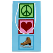 Peace Love Figuur Skateeg Schaatsen Klein Cadeauzakje (Voorkant)