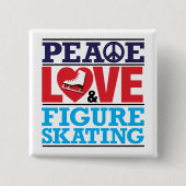 Peace Love Figuur Skating Button (Voorkant)