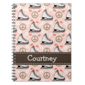 Peace Love Figuur Skiral notebook Journal Notitieboek (Voorkant)