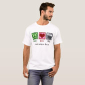 Peace Love Film Company Custom Clapper Board T-shirt (Voorkant volledig)