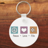 Peace Love Film Sleutelhanger (Voorkant)