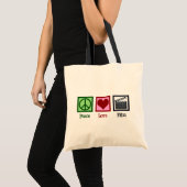 Peace Love Film Tote Bag (Voorkant (product))