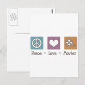 Peace Love Films Briefkaart (Voorkant / Achterkant)