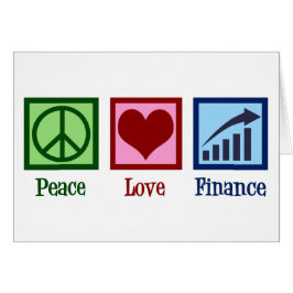 Peace Love Finance Financial Advisor Holiday Card