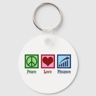 Peace Love Finance Sleutelhanger