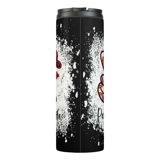 Peace Love Fire Wife Hydrant Thermosbeker (Achterkant)