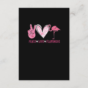 Peace Love Flamingo Flamingo Lover Informatiekaartje