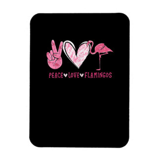 Peace Love Flamingo | Flamingo Lover Magneet