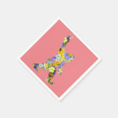 Peace Love Floral Bigfoot Servet (Hoek)