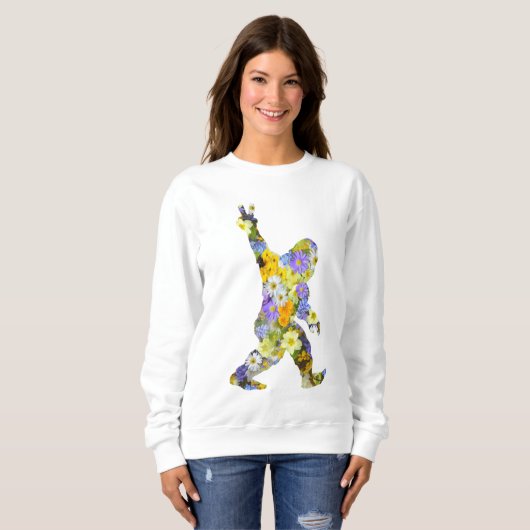 Peace Love Floral Bigfoot Trui (Voorkant volledig)